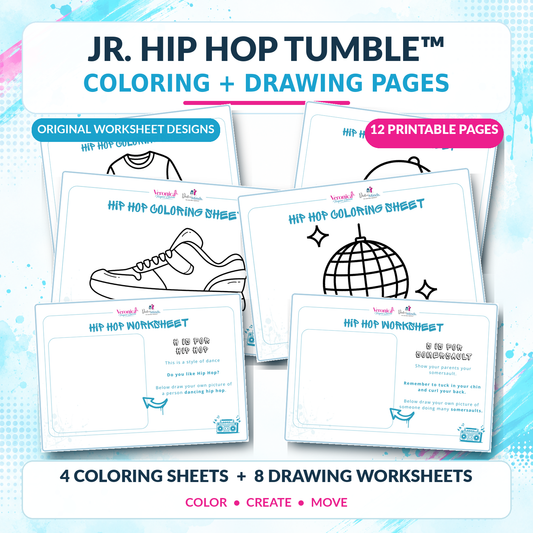 Jr. Hip Hop Tumble™ Coloring Pages